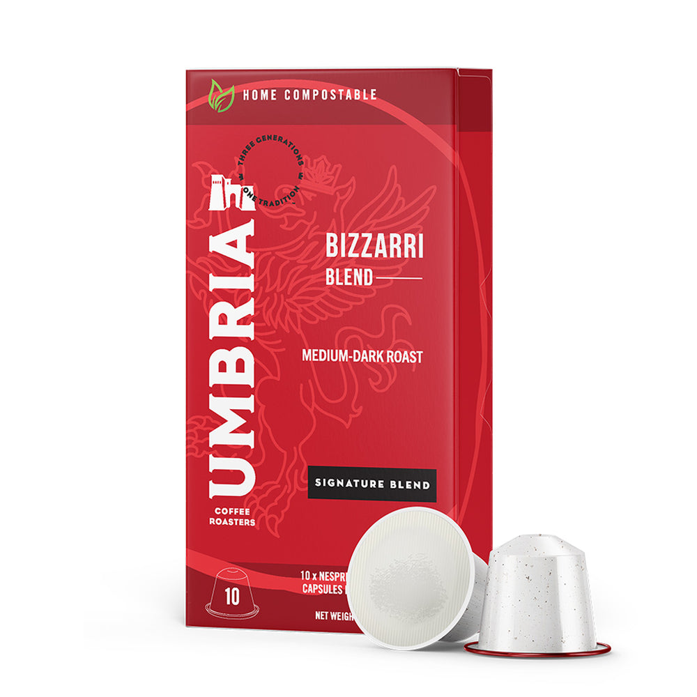 Nespresso Compatible Capsules, Bizzarri Blend, Pack of 10 or Case of 200