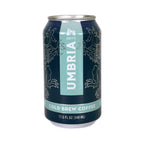 Umbria Cold Brew Coffee can on a white background
