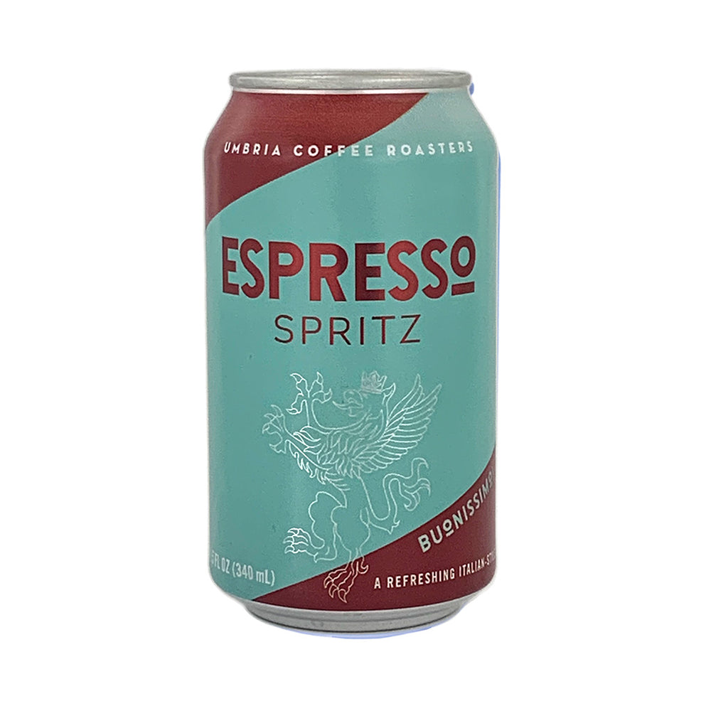 Can of Umbria Coffee Roasters Espresso Spritz on a white background