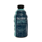 A 32oz bottle of caffe umbria cold brew concentratewith a blue wrap